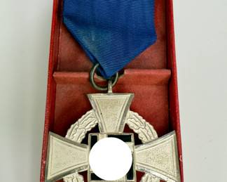 Cased German WWII 25-Year Faithful Service Decoration by Friedrich Keller