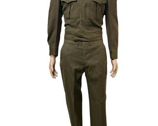 Korean War US Army 2nd Infantry Division Ike Jacket Uniform Grouping – Combat Infantryman Badge Cib