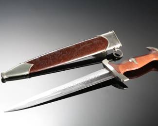 Early-Production WWII German SA Model 1933 Dagger by Gebrüder Heller with Thüringen (Th) Gau Stamp