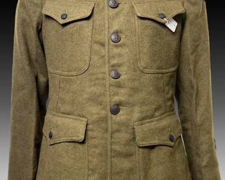WWI US Army 2nd Infantry Division "Indianhead" M1917 Service Coat - 23rd Infantry Regiment - Belleau Wood & Meuse-Argonne Veteran