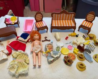 dolls and furniture