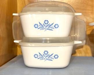 CorningWare Blue Cornflower Baking Dish Collection with Clear Lids