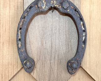 Antique Cast Iron Horseshoe – Rustic Farmhouse Good Luck Decor