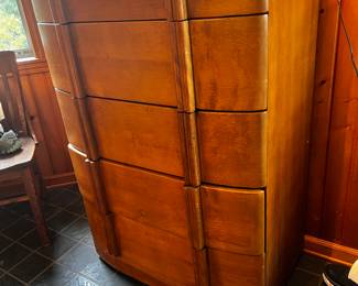 VINTAGE HEYWOOD WAKEFIELD AIRFLOW BEDROOM DESIGNED BY LEO JIRANEK 1937-1939
