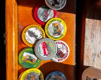 Vintage Pins Northern  Illinois Steam power Club , Will County Threshermen’s Association 