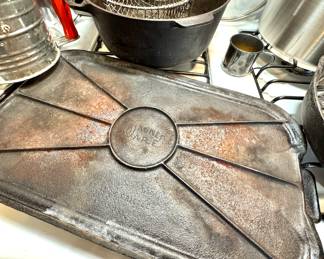 Antique Wagner Ware Cast Iron Griddle / Top – Sidney O. Collectible Cookware