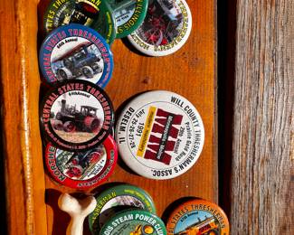 Vintage Pins Northern  Illinois Steam power Club , Will County Threshermen’s Association 