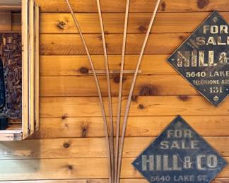 Wooden Hay Rake Farm Tool – Rustic Wall Decor