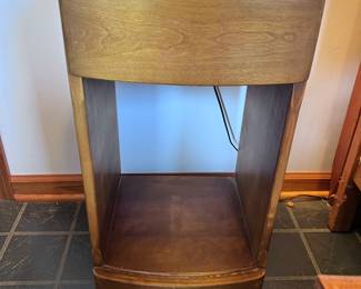 matching MCM nightstand/end table to the waterfall-front dresser