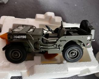 model of a Willys MB Jeep WWII
