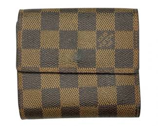 Louis Vuitton Damier Ebene Trifold Wallet with Coin Pocket