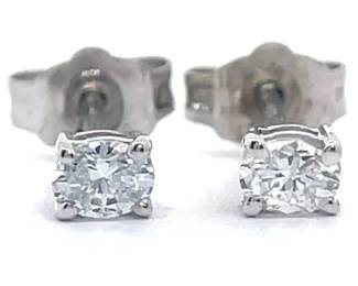 NEW! Classic 0.50 Carat Oval Diamond Solitaire Stud Earrings