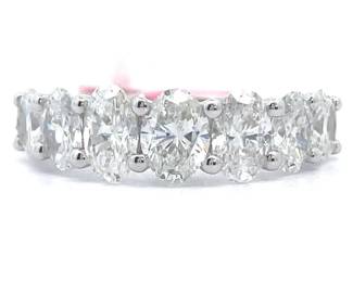 NEW! Stunning 2 Carat Oval Diamond Ring in 14k White Gold