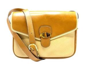 Christian Dior Vintage Two-Tone Leather Shoulder Bag