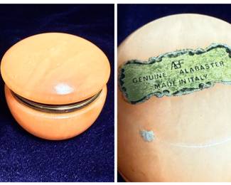 Trinket Box - Genuine Alabaster, Italy