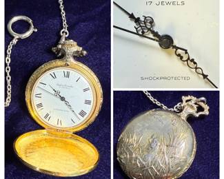 André Rivalle 17 Jewels Pocket Watch 