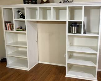 White Wall Unit Bookshelves 