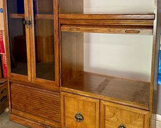 Television Cabinet with Roll Top