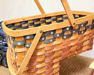 American Flag Stair Basket 