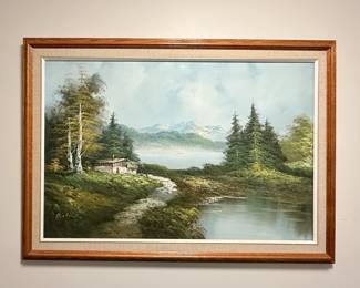 Matted and Framed Art - Landscape Oil Painting