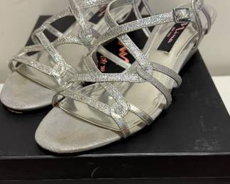 Nina Foley Silver Baby Dress Shoes  