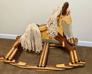 Handmade rocking horse by Tennessee wood crafter