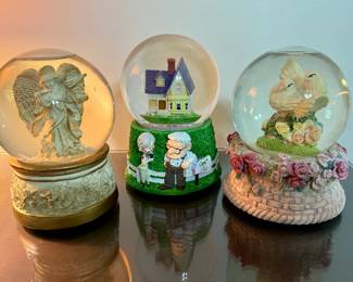 Snow Globes - Angel, Up, Doves 