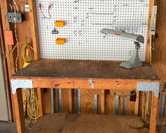 Workbench with Pegboard