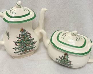 Spode Christmas Tree - Coffee Pot and Tea Pot