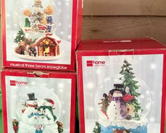 Winter Christmas Snowglobes - Snowman 