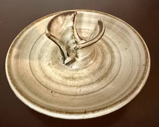 Signed Pottery - Soap Holder - Wright 