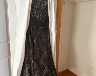 Beautiful  designer lace dress worn once then cleaned ,