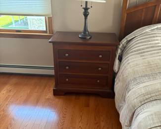 1 of 2 side tables  part of bedroom set pieces can be purchased separately .Linen is also clean and neat and ready for sale 