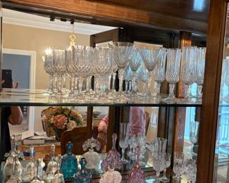 Glass bells with Fenton pieces 