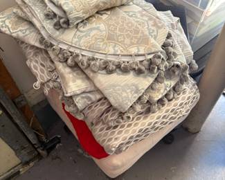 Drapes the match  linens is primary bedroom. Clean and ready to hand 