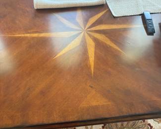Coffee table with wood inlay  , 
