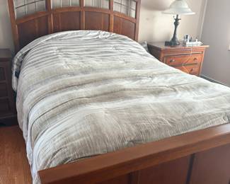 Queen bed with mattress and box  spring