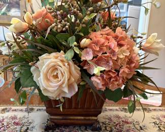 Very pretty formal silk arrangement , not dusty 