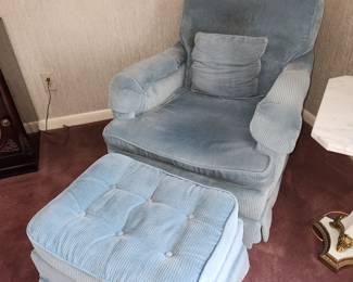 Chair w footstool:$50.00
