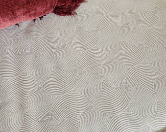Sectional sofa fabric detail