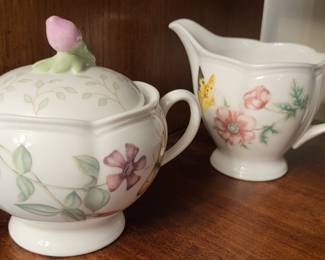 Lenox Butterfly Meadow Cream and Sugar