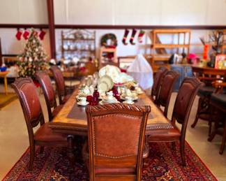 Dining Table & Chairs (8)