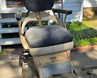 Front of Barbers chair 