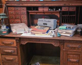 Antique Roll Top Desk 