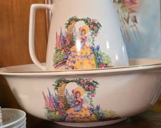 Washbowl and Pitcher