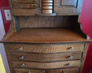 Another View of Oak Dental Cabinet 