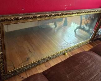 Large Gold Gilded Mirror