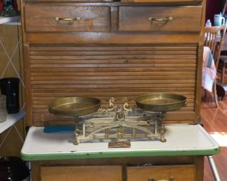 Love this Antique Narrow Hoosier Cabinet