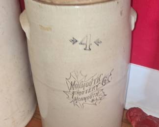 4 Gallon Monmouth Pottery Crock