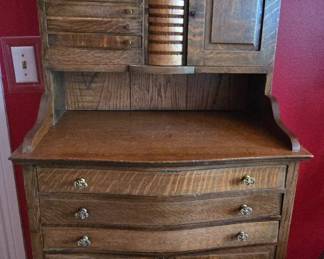Very Rare Ransom and Randolph Oak Dental Cabinet  - Excellent Condition 